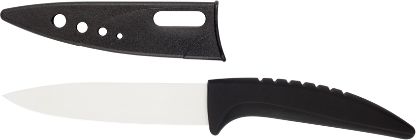 CUCHILLO DE CERAMICA CON MANGO DE GOMA D087